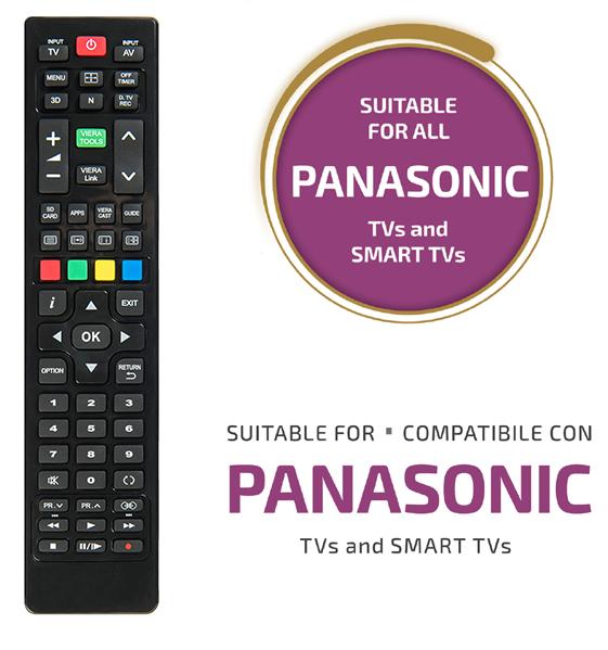 Télécommande de remplacement TV Panasonic Universelle - SUPERIOR-042